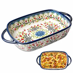 Форма для запекания керамическая прямоугольная с двойной ручкой 23.5 x 13 x 5 см Vintage - Фото 1