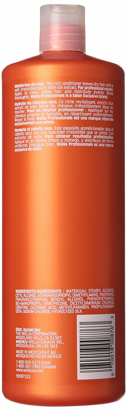 Кондиционер Wella Enriched Увлажняющий Для жестких волос Унисекс 33,8 унции, фото №2