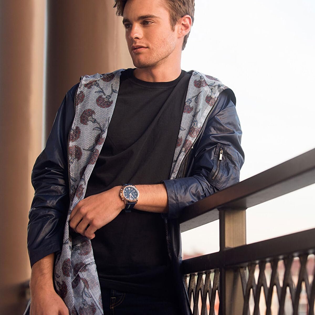 Кварцевые часы Tommy Hilfiger Multi Zifferblatt для мужчин с белым силиконовым ремешком - 1710676, фото №3