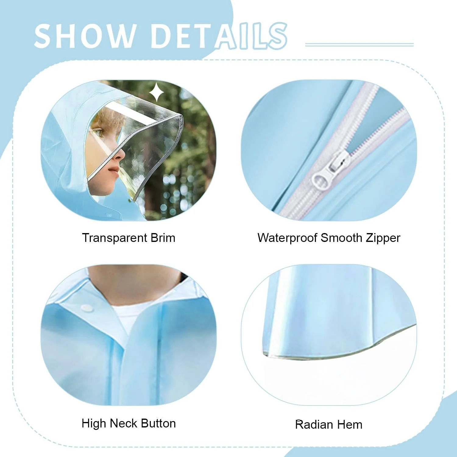 Дитяче пончо-дощовик Freiesoldaten водонепроникне багаторазове легке з чохлом для шкільної сумки, фото №3 Дитяче пончо-дощовик Freiesoldaten водонепроникне багаторазове легке з чохлом для шкільної сумки, фото №3