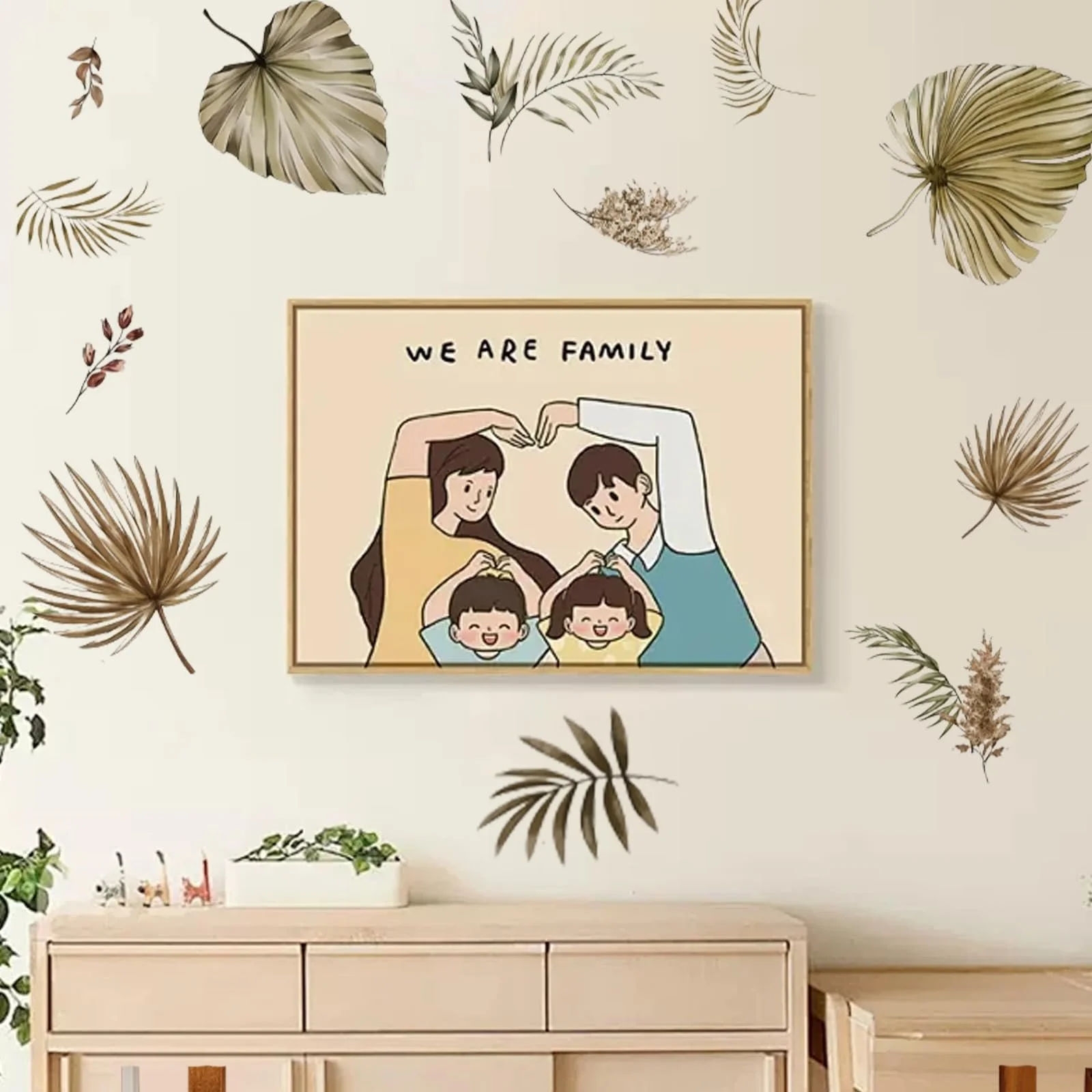 Настенная наклейка Boho Style Plants Самоклеящаяся 90x30 см 3 шт., фото №5