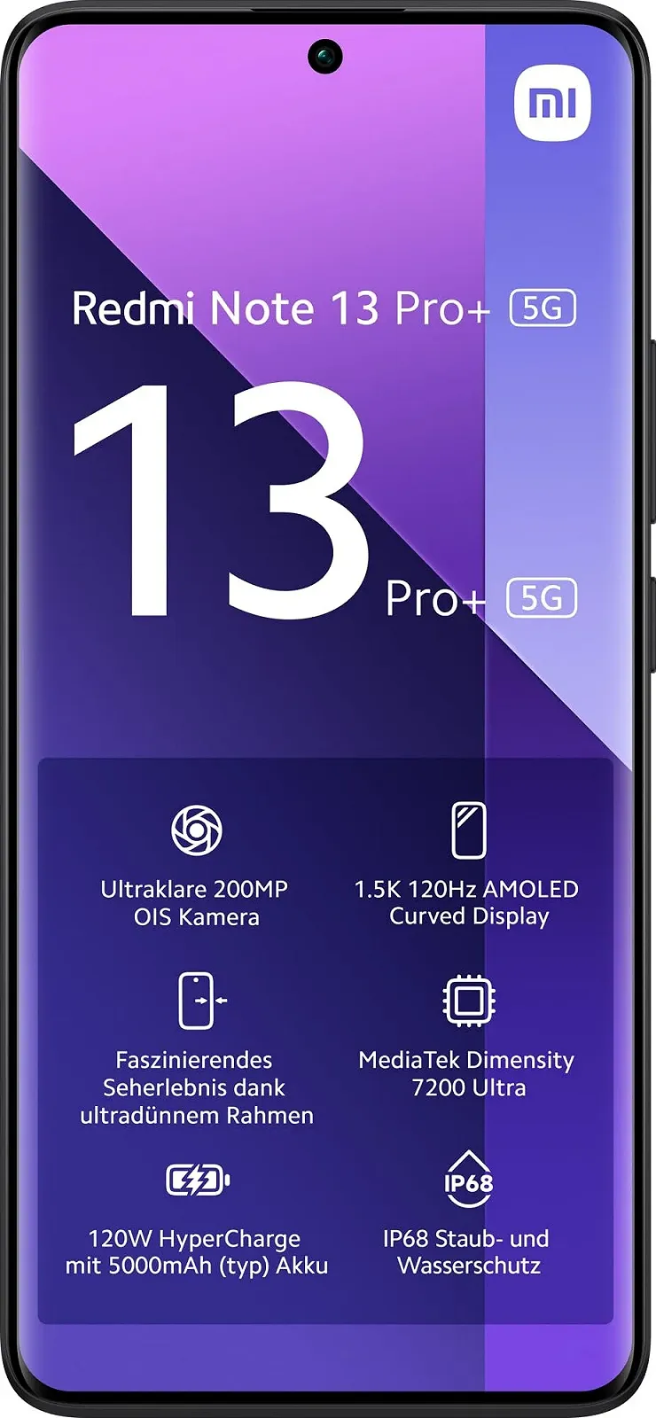 Смартфон Xiaomi Redmi Note 13 Pro+ 5G 8/256ГБ Черный, фото №3