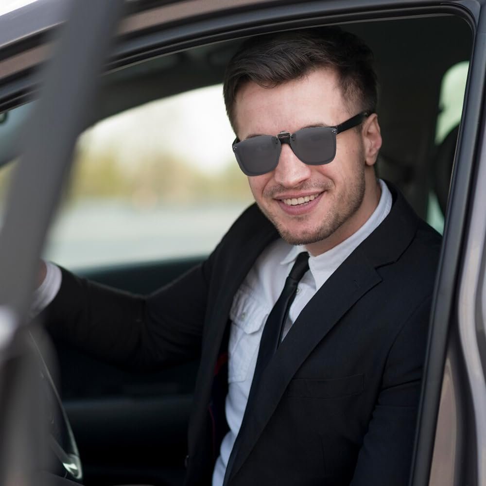 Сонцезахисні окуляри кліпса, поляризовані, кліпса на окуляри, UV400, фото №5