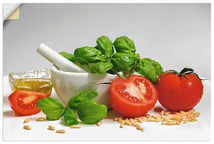 Наклейка на стіну ARTland T1RH 30 x 20 см Diet Enjoyment Food Spice Photo Біла Ready for Pesto - Фото 1