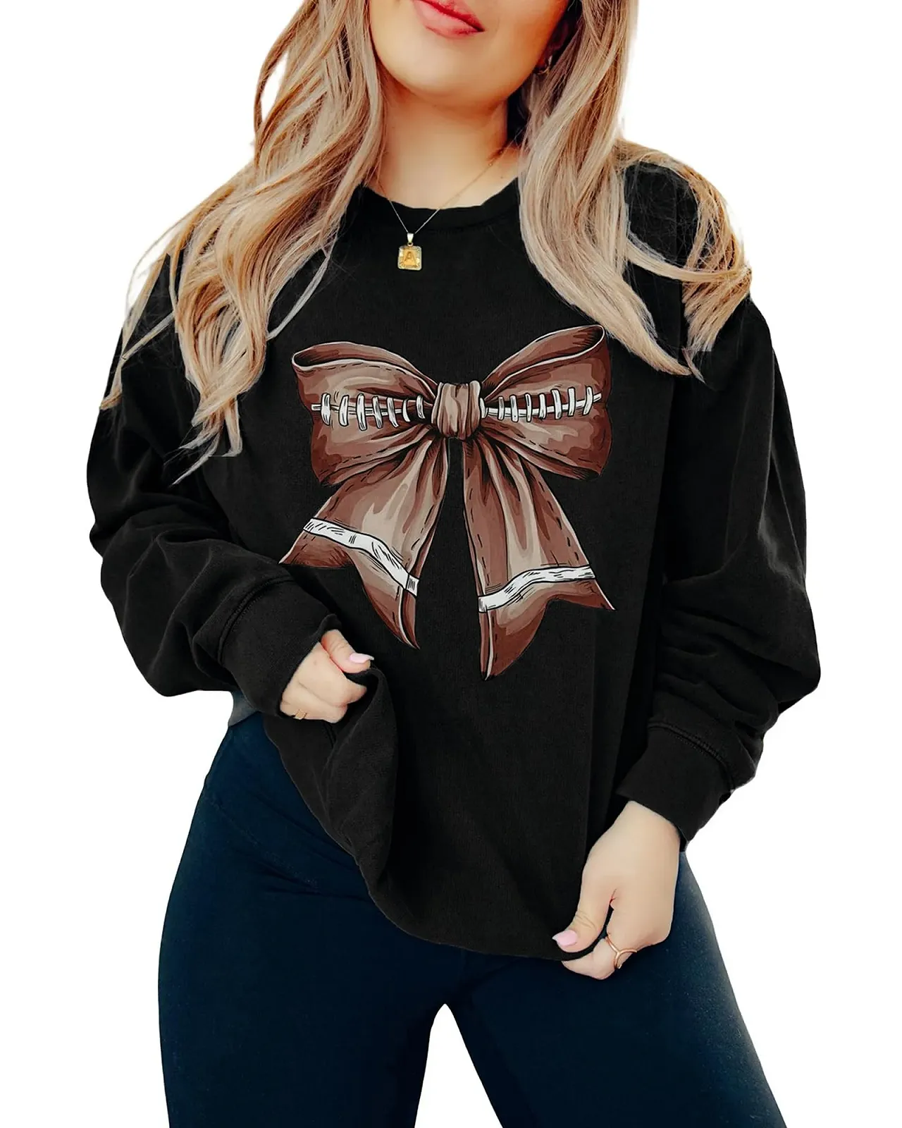 Жіночий Светр SANSIWU Вільного Крою З Принтом, фото №1 Жіночий Светр SANSIWU Вільного Крою З Принтом, фото №1