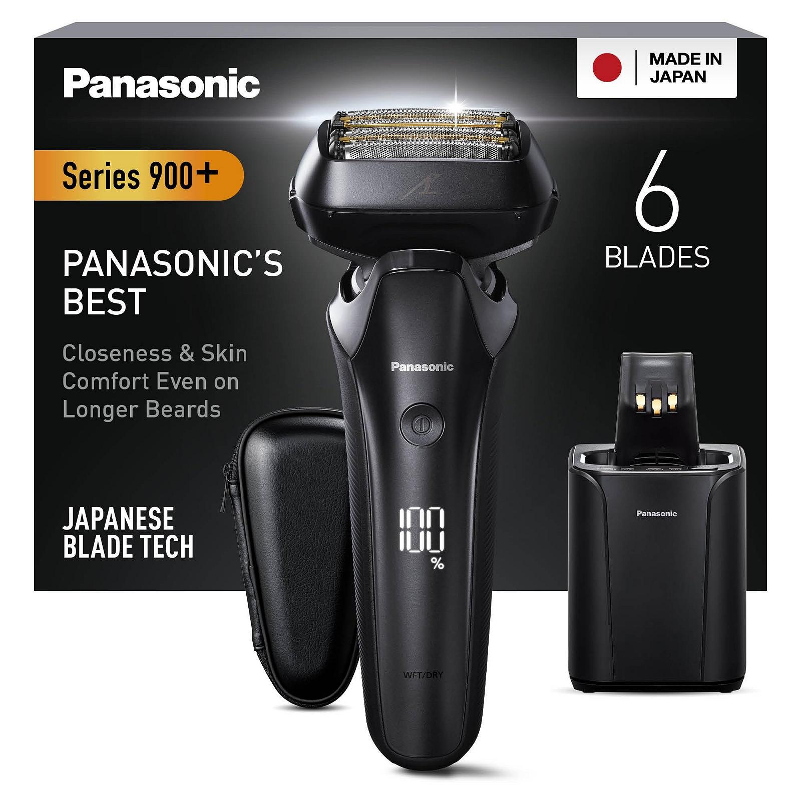 Електробритва Panasonic Series 900+ ES-LS9A-K803 6 лез із датчиком щетини та станцією очищення Чорна, фото №1