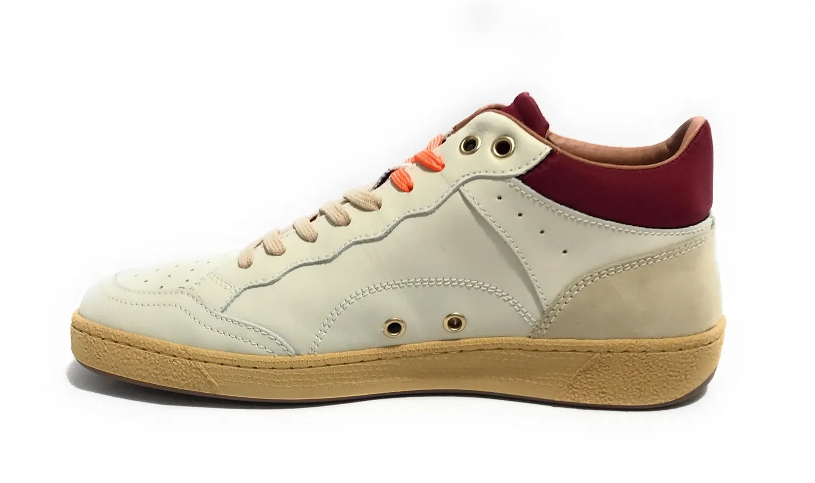 Кросівки Blauer U25BU06 F4MURRAY10/LEA Old Murray Шкіра Білий/Червоний/Помаранчевий, фото №3 Кросівки Blauer U25BU06 F4MURRAY10/LEA Old Murray Шкіра Білий/Червоний/Помаранчевий, фото №3