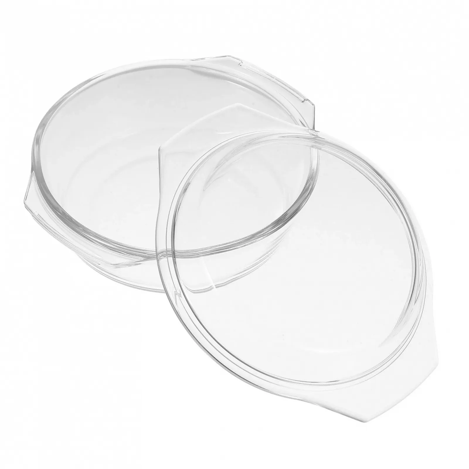 Кастрюля для запекания NOLITOY Стеклянная Круглая с крышкой Термостойкая Прозрачная, фото №1