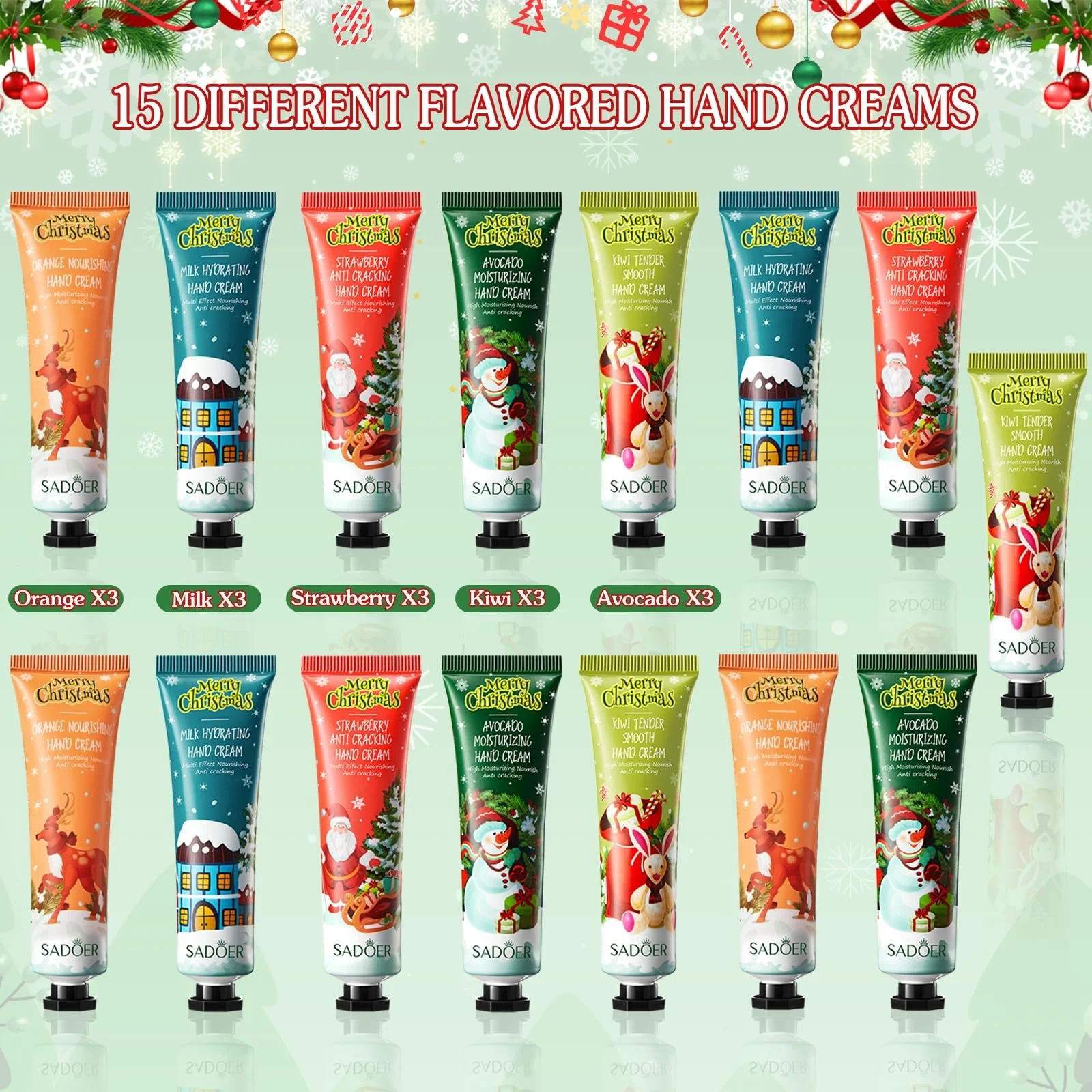 Крем для рук Набір Міні-крем для рук для жінок, для сухої потрісканої шкіри, фото №2