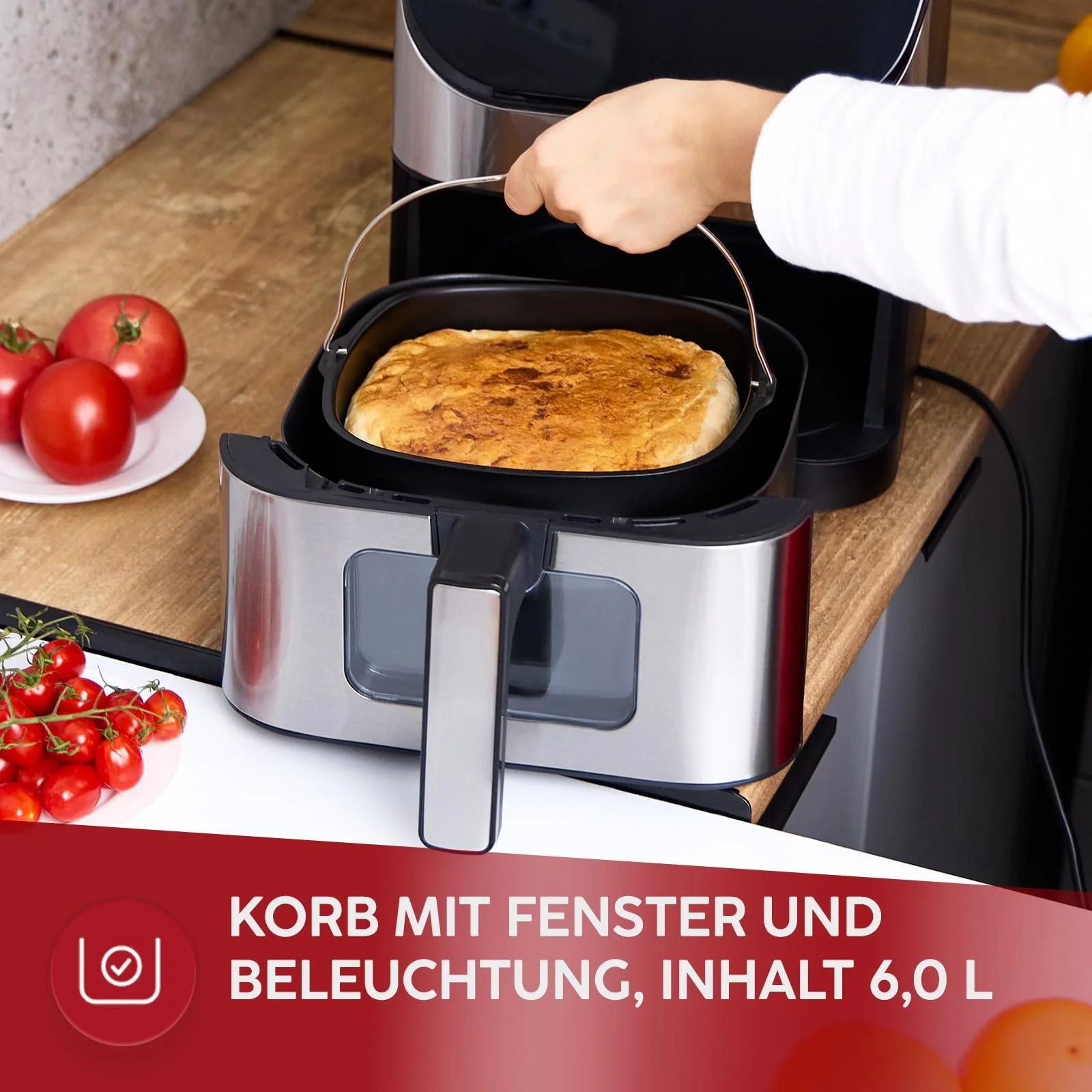 Мультипечь MPM MFR-10M/WiFi 6 л корзина 2.3 л противень Wi-Fi LED панель, фото №5 Мультипечь MPM MFR-10M/WiFi 6 л корзина 2.3 л противень Wi-Fi LED панель, фото №5