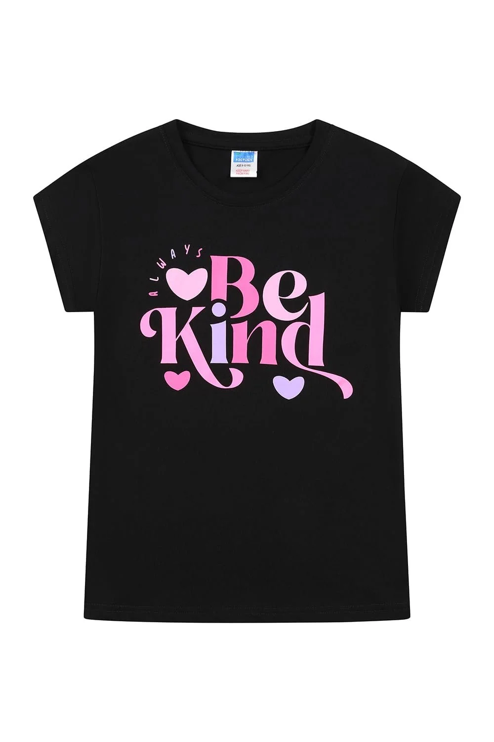 Комплект детской пижамы из хлопка Be Kind Черный, Розовый, фото №4 Комплект детской пижамы из хлопка Be Kind Черный, Розовый, фото №4