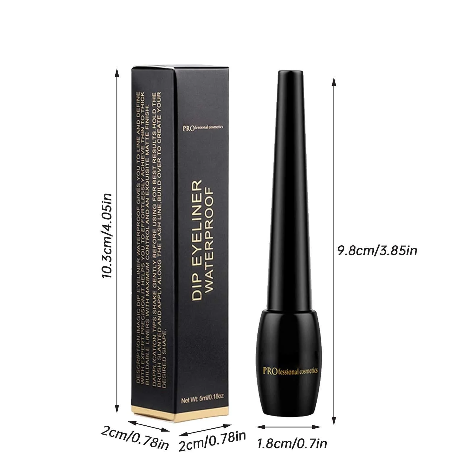 Подводка Black Enhancement Universal Look Collection 5 мл, черная, фото №6