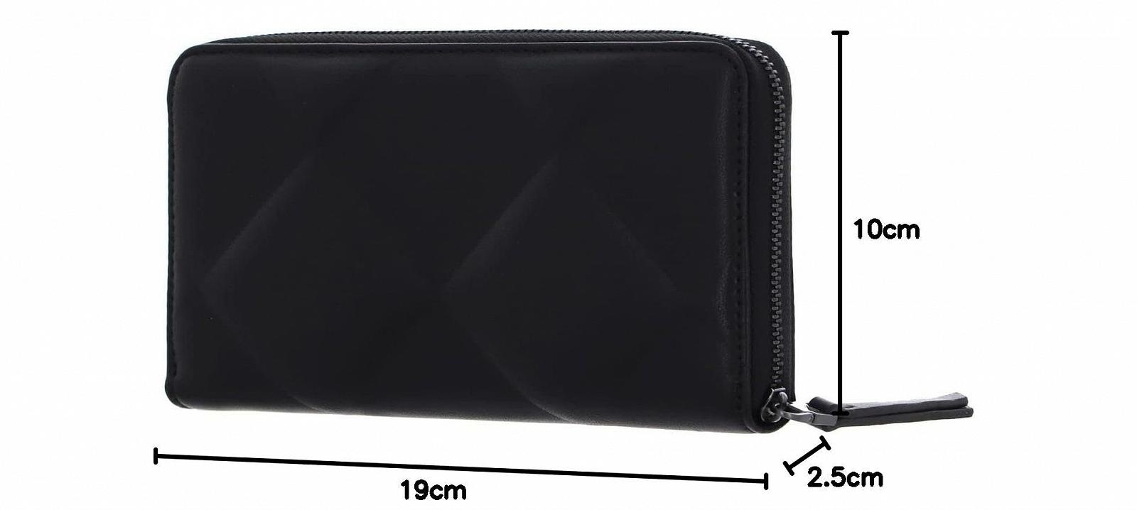 Гаманець Calvin Klein Re-Lock Quilt Zip Around Чорний, фото №5
