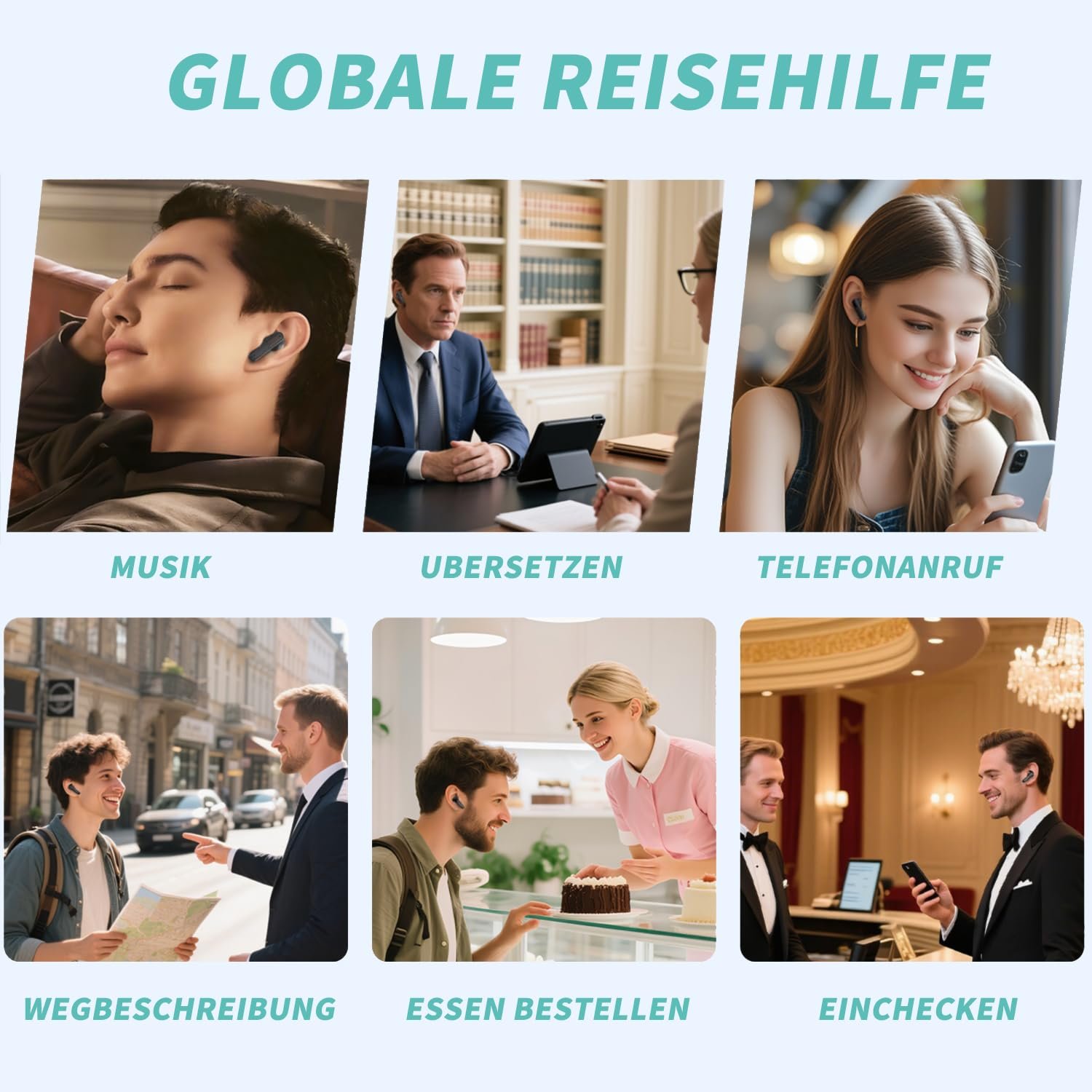 Навушники-перекладачі AI 3-в-1, 134 мови з додатком, фото №7 Навушники-перекладачі AI 3-в-1, 134 мови з додатком, фото №7