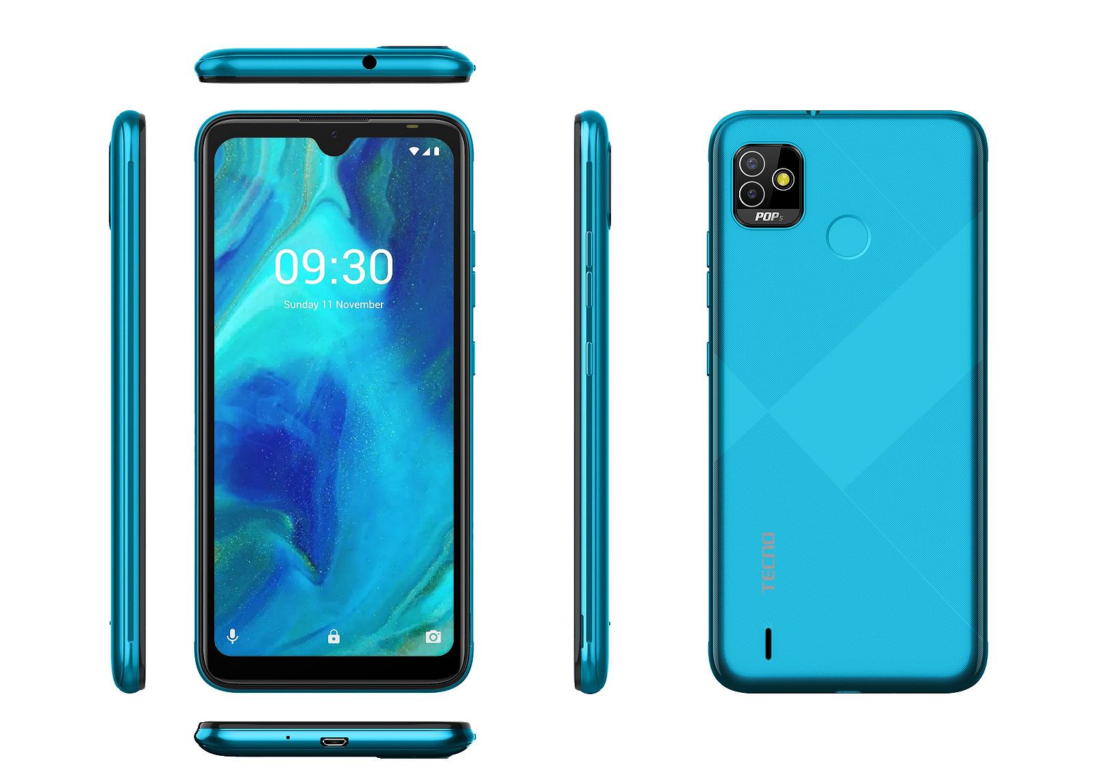 Смартфон TECNO POP 5 BD2p 2/32Gb Dual SIM Ice Blue 4895180768354, фото №2