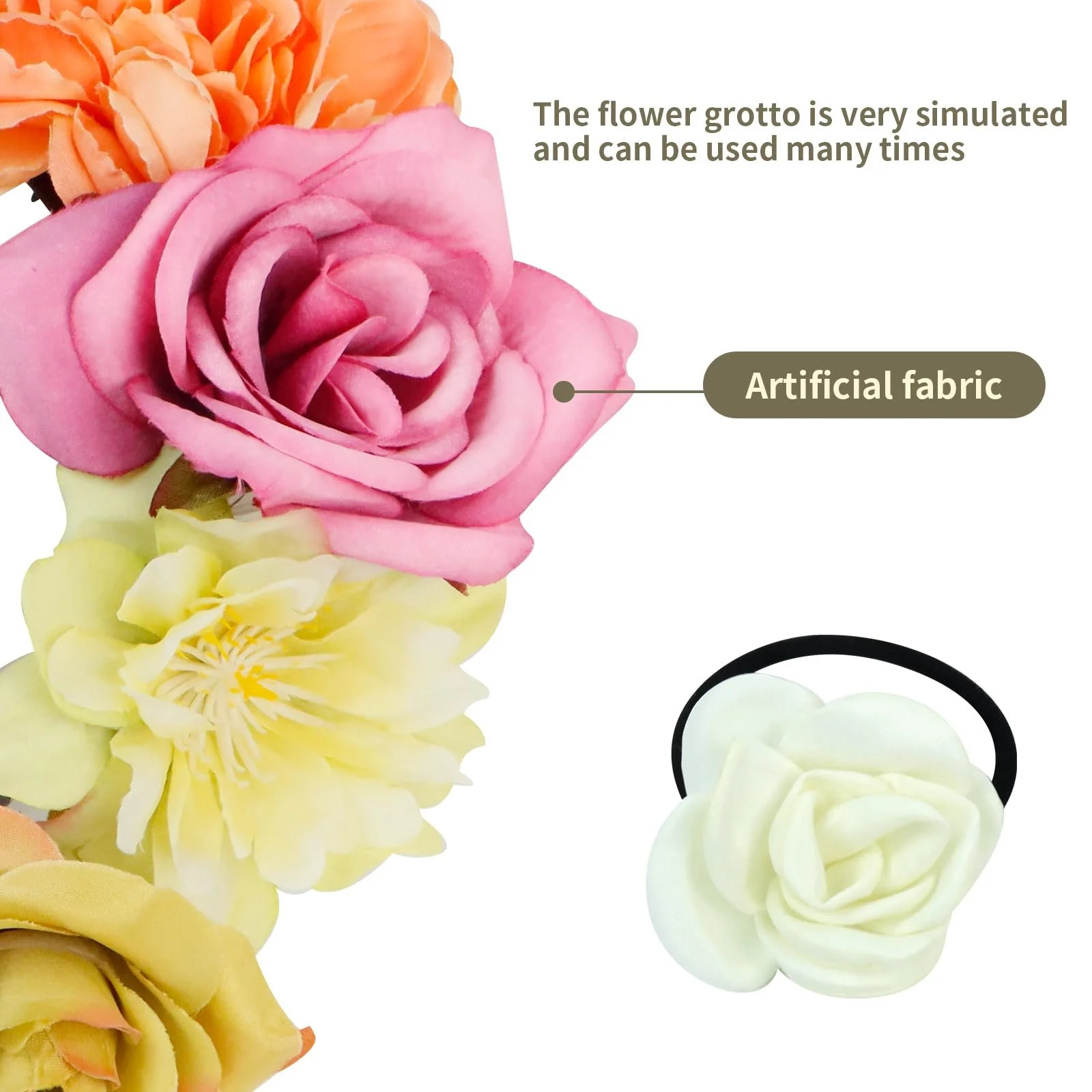 Обруч Квітковий Вінок Квітка, фото №4 Обруч Квітковий Вінок Квітка, фото №4