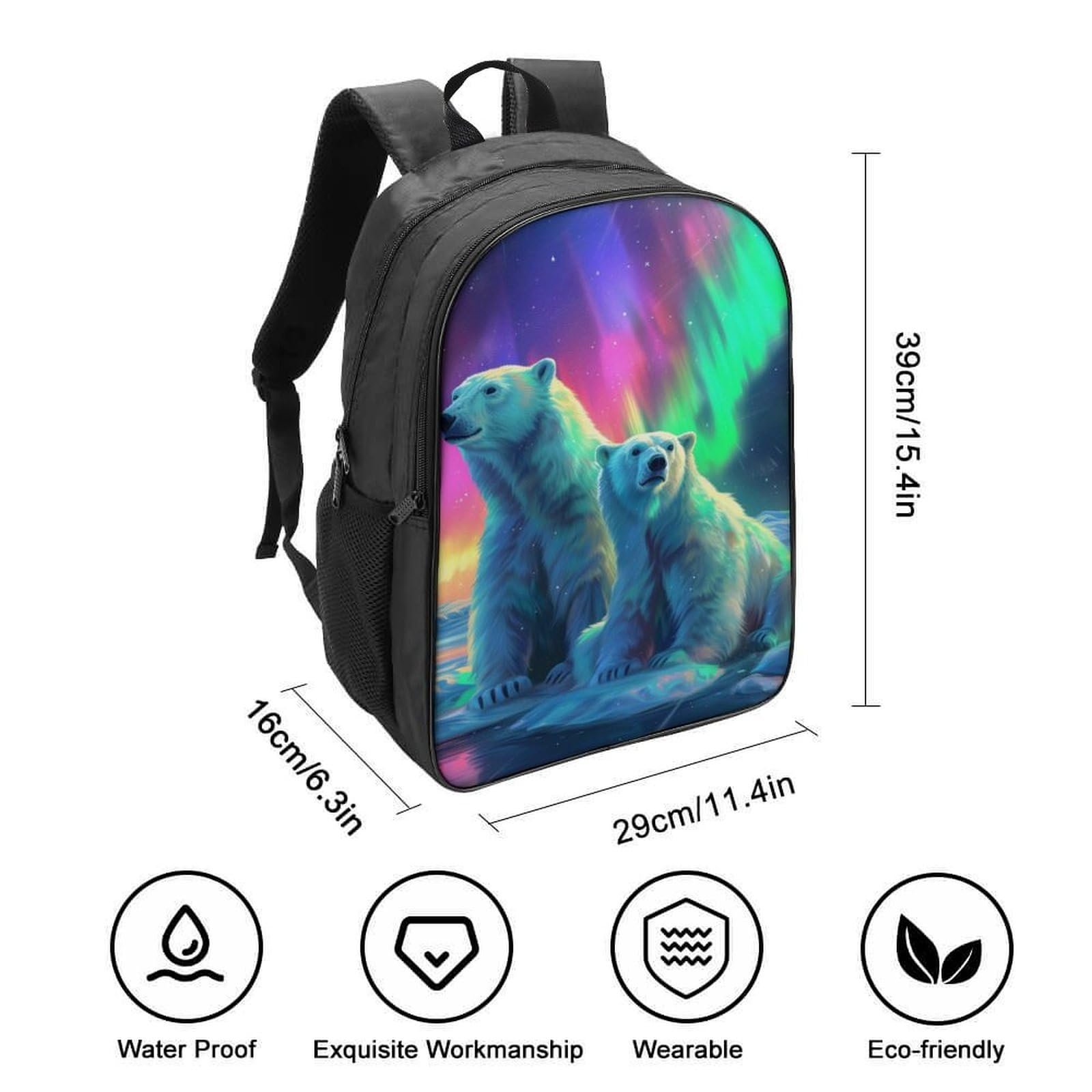 Шкільний Рюкзак MXRMXR Polar Bear 40x28x16см, фото №2