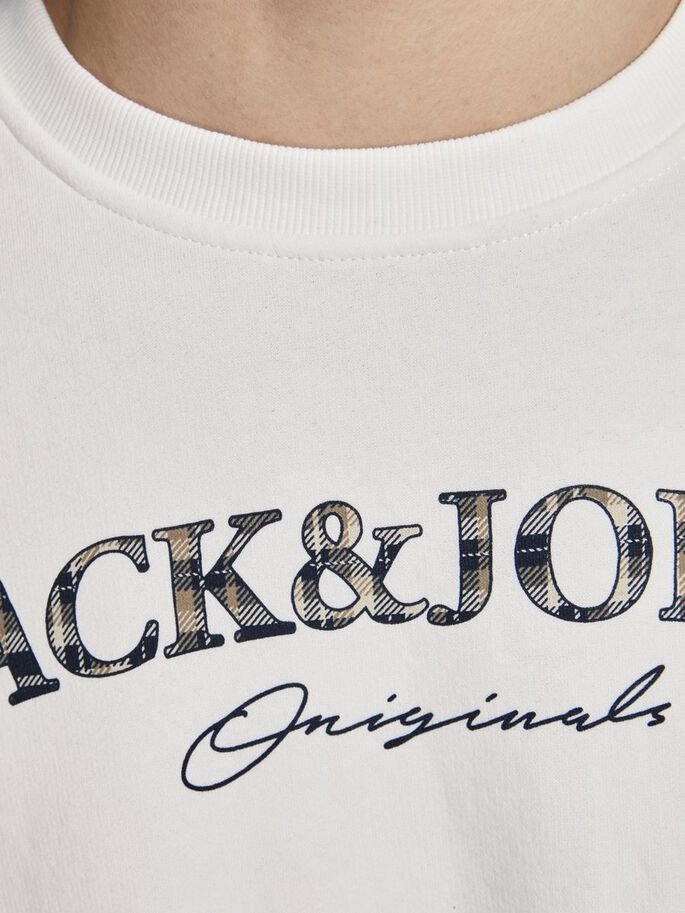 Світшот JORMINISTRY SWEAT CREW NECK 12180410 Cloud Dancer Jack&Jones  L, фото №4