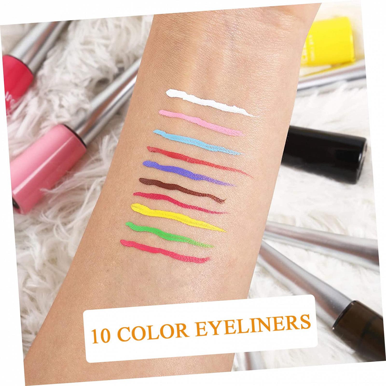Пакет Healvian из 10 Цветных Жидкий Eyeliner Eye Care Карандаши, фото №6