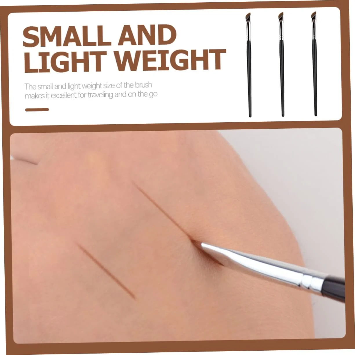 Пензлі для брів DOITOOL 3шт Плоский, фото №5 Пензлі для брів DOITOOL 3шт Плоский, фото №5