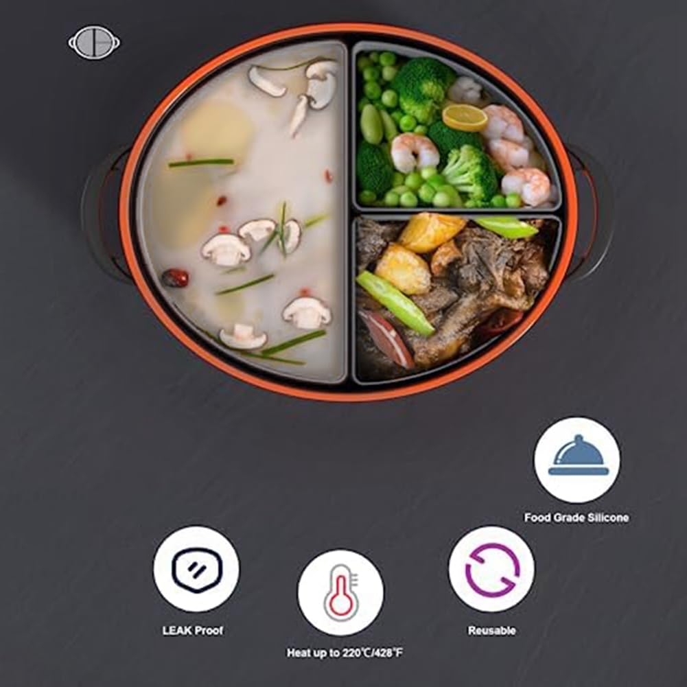 Силиконовое покрытие Lukasz для медленноварки многоразовое без усилий термостойкое, фото №3