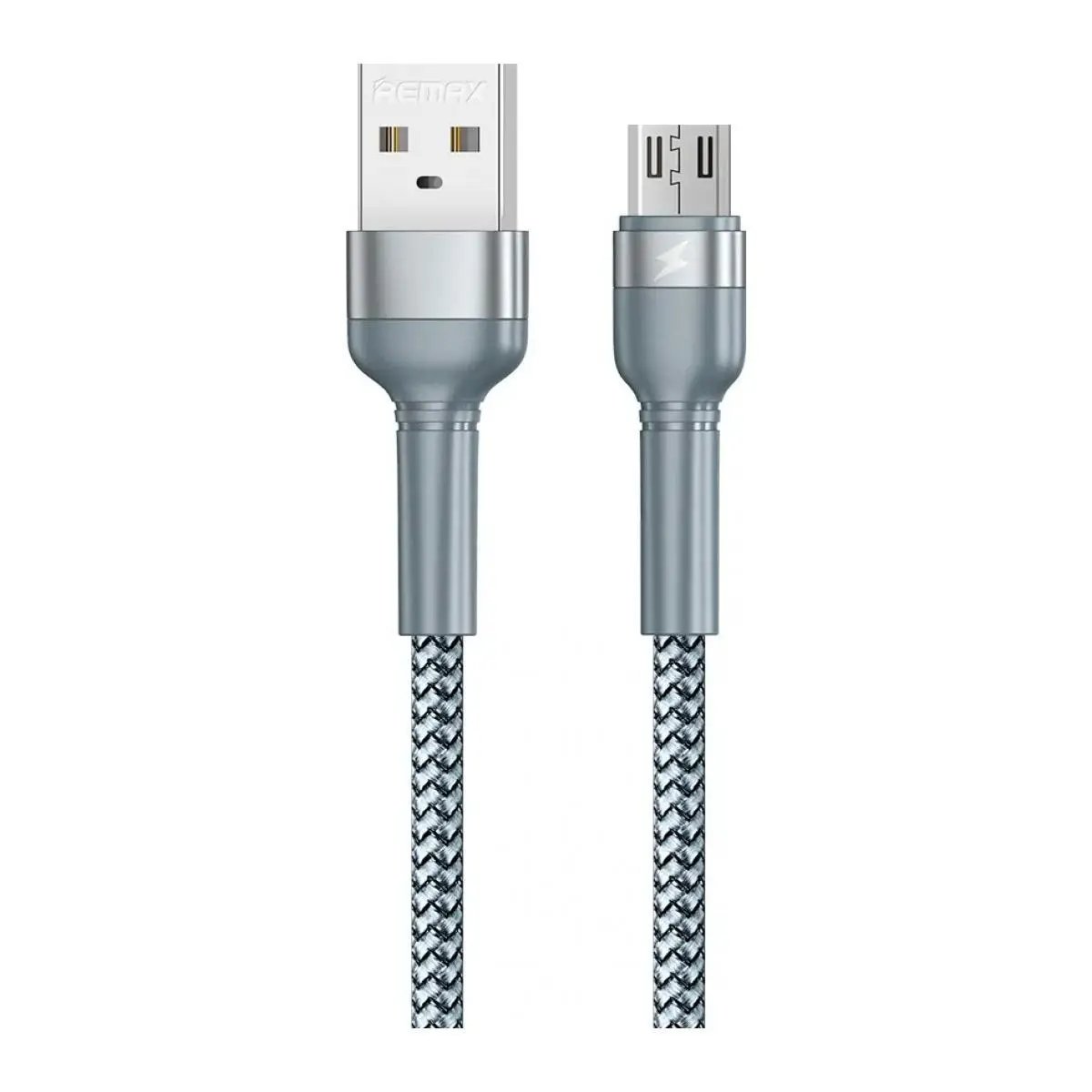 Дата Кабель для зарядки REMAX Jany RC-124m USB 2.0 — micro USB 2.4A Серебряный (1м), фото №1
