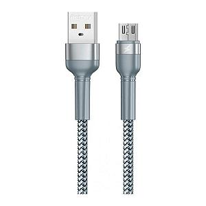 Дата Кабель для зарядки REMAX Jany RC-124m USB 2.0 — micro USB 2.4A Серебряный (1м) - Фото 1