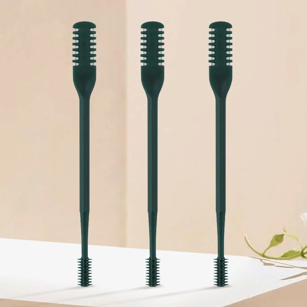 Тример для носа 2-в-1 Washable Double-Sided Nose Hair Knife Ручний Dark Green, фото №6