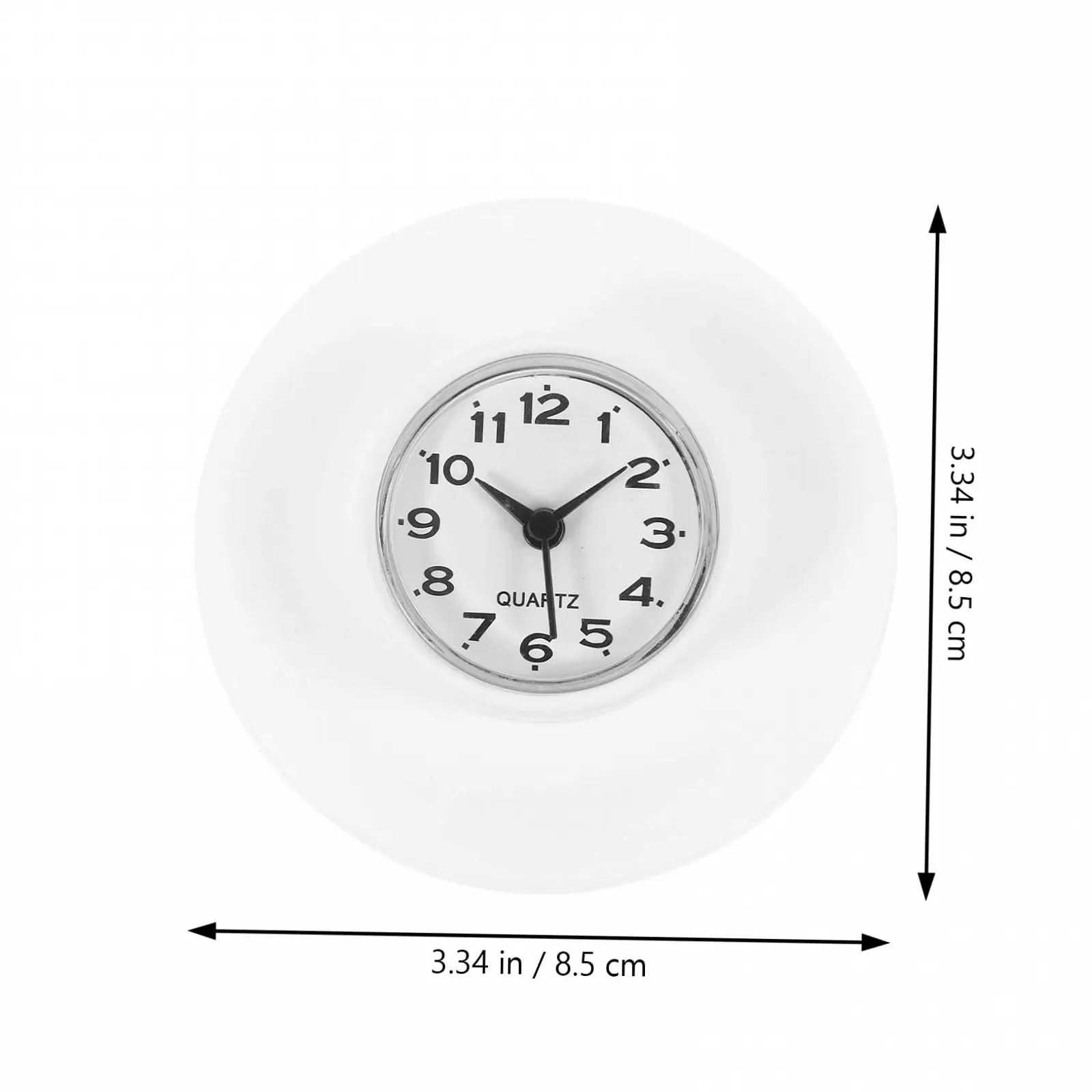 Годинник PartyKindom настінний/настільний для ванної кімнати з присоскою, фото №6 Годинник PartyKindom настінний/настільний для ванної кімнати з присоскою, фото №6