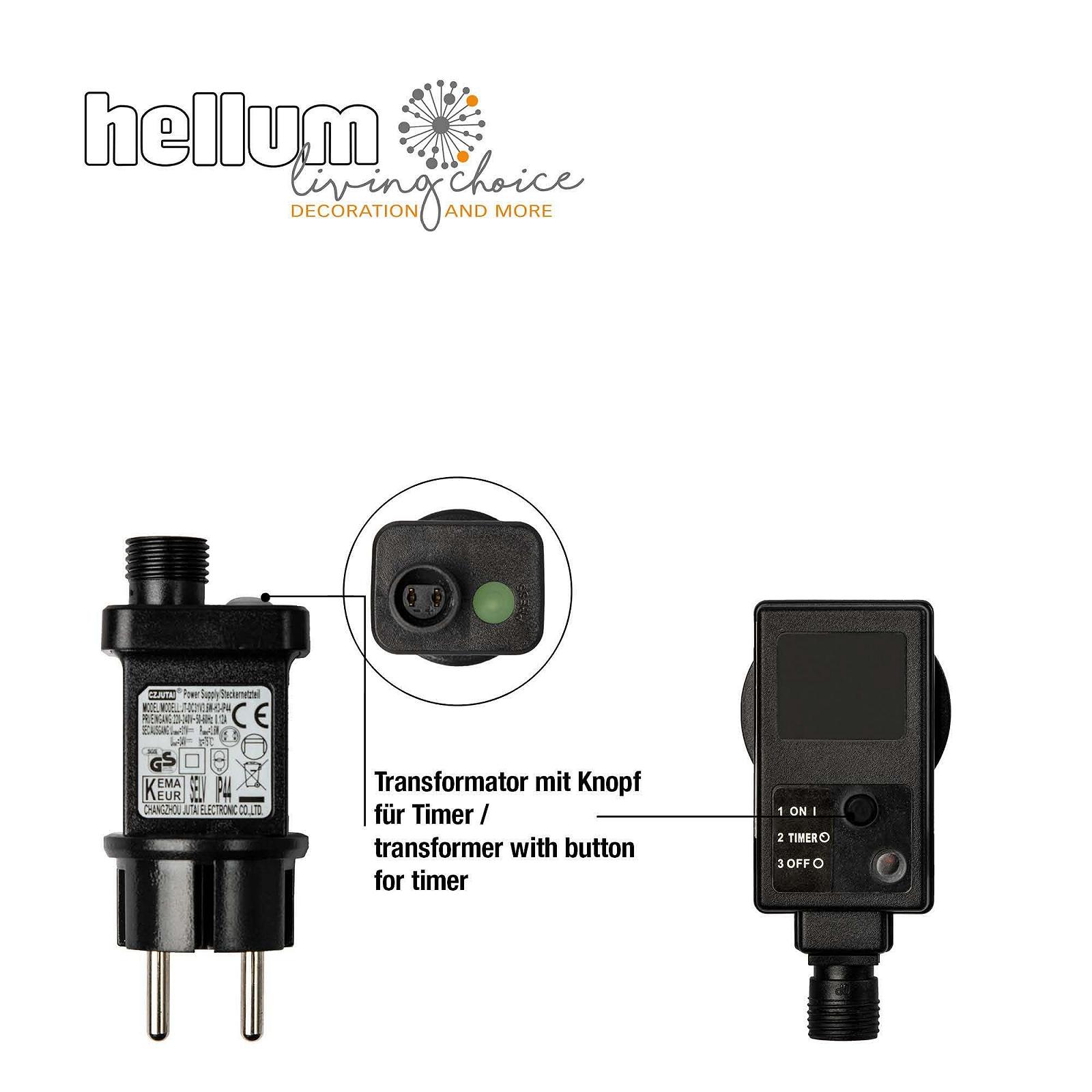 Гірлянда Hellum 150759 LED, 120 теплих білих світлодіодів, 11,90 м, прозорий кабель, фото №5