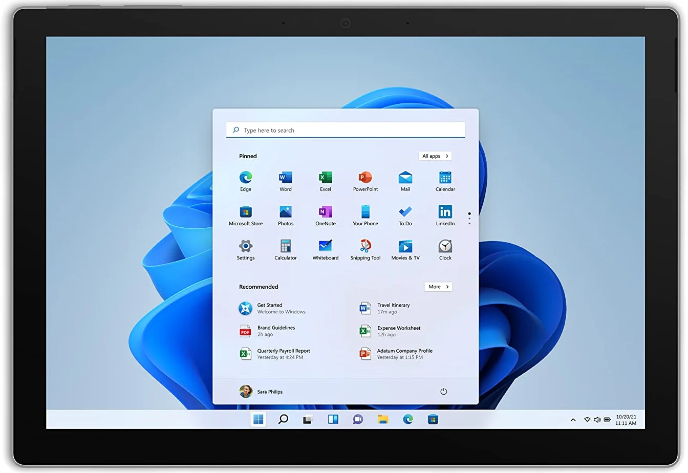 Планшет 12.3" 2K Microsoft Surface Pro 7+ Intel Core i3-1115G4 RAM 8GB SSD 128GB 15час батарея Win11 Магниевый корпус Платиновый, фото №2
