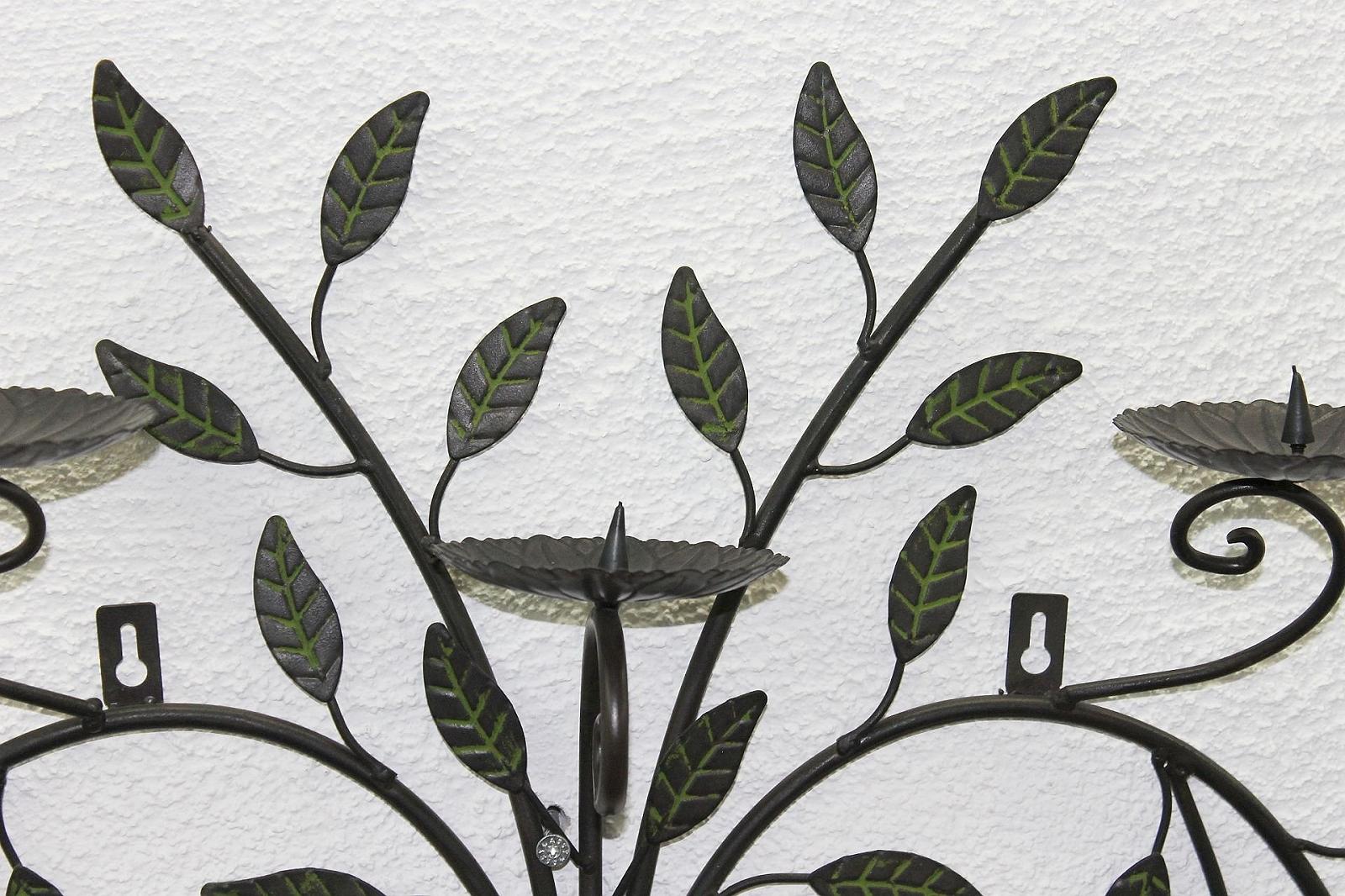 Канделябр Стінний Тримач 12119 70 см Кований метал Темно-коричневий, фото №4 Канделябр Стінний Тримач 12119 70 см Кований метал Темно-коричневий, фото №4