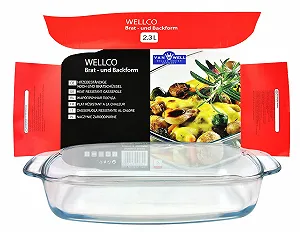 Форма для запекания Van Well Wellco квадратная 2,3 л 34 x 21,5 см - Фото 1