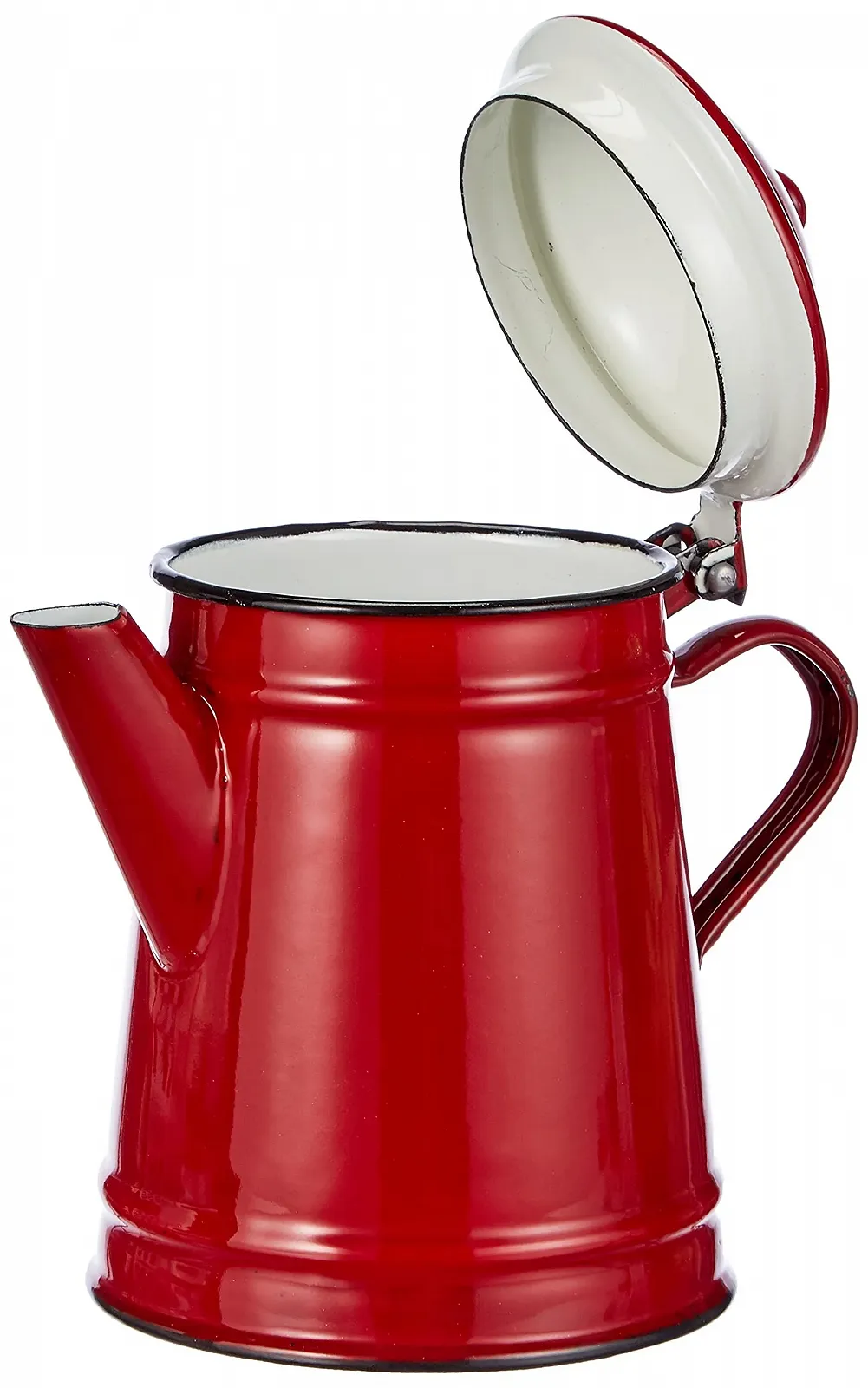 Кавник конічний IBILI Roja 1 л Емальована сталь червоний, 10 x 10 x 20 см, фото №3
