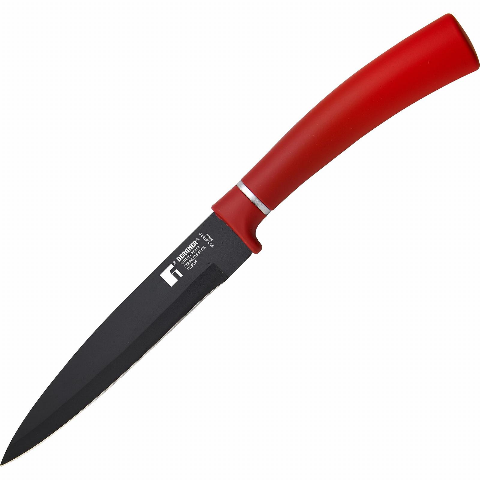 Набор кухонных ножей BERGNER Classic 4 предмета: мясной, хлебный пилочный, для выкапывания и многоцелевой, фото №3