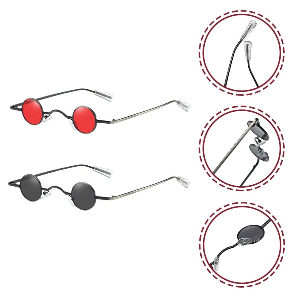 Сонцезахисні окуляри SOIMISS круглі, маленькі, ретро, поляризовані, чорні, червоні (2 шт), фото №8 Сонцезахисні окуляри SOIMISS круглі, маленькі, ретро, поляризовані, чорні, червоні (2 шт), фото №8