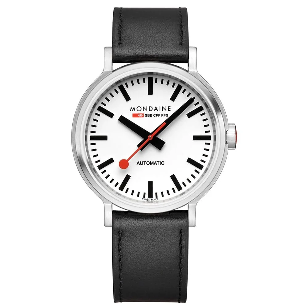 Часы Mondaine Automatic MST.4161B.LBV, аналоговые, мужские, с кожаным ремешком, фото №4 Часы Mondaine Automatic MST.4161B.LBV, аналоговые, мужские, с кожаным ремешком, фото №4