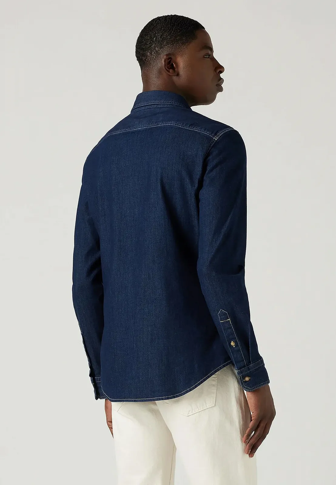 Чоловіча джинсова сорочка LEVIS  BATTERY SHIRT SLIM Nero Dark Wash - XS, фото №3