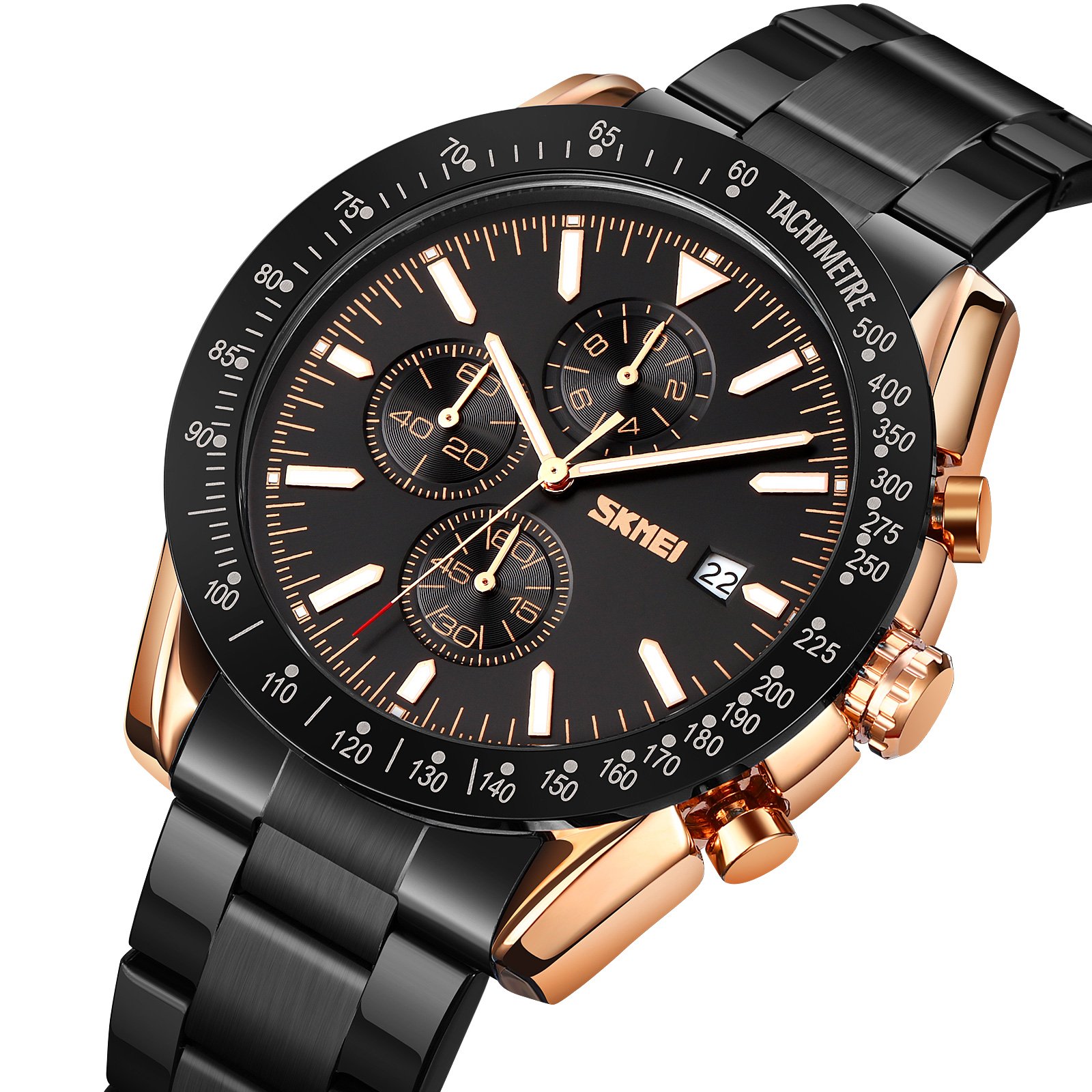 Годинник Skmei 9253RGBK Rose Gold-Black, фото №2