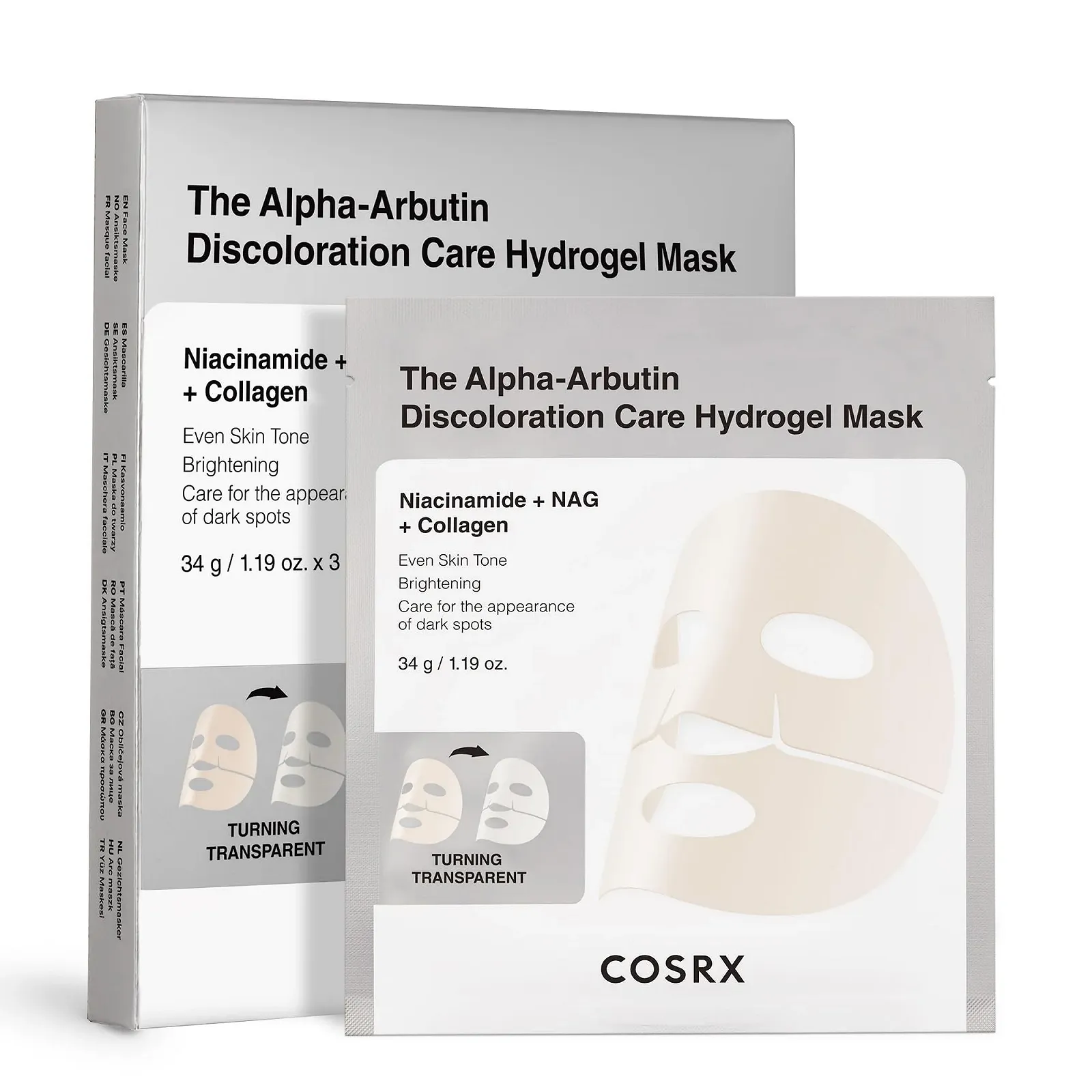 Маска для обличчя COSRX The Alpha-Arbutin Discoloration Care Hydrogel 3 шт., фото №1
