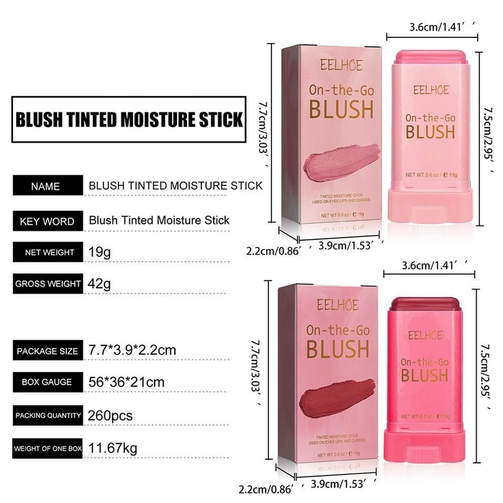 Румяна Cream Blush Natural Stick Orange Red Pink Waterproof Peach, фото №7