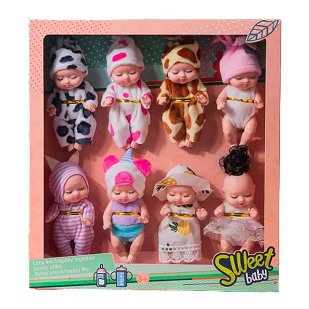 Игрушка Кукла LICHENGTAI Mini Newborn Reborn Pack of 8 Mini Sleeping Rebirth Dolls, фото №1
