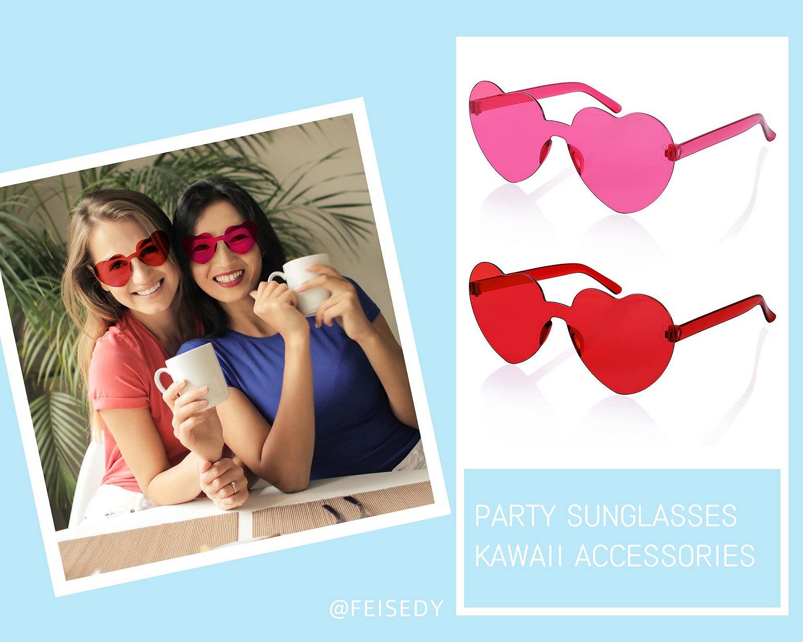 Солнцезащитные Очки Сердцевидные FEISEDY 2 Пары B2826, фото №6