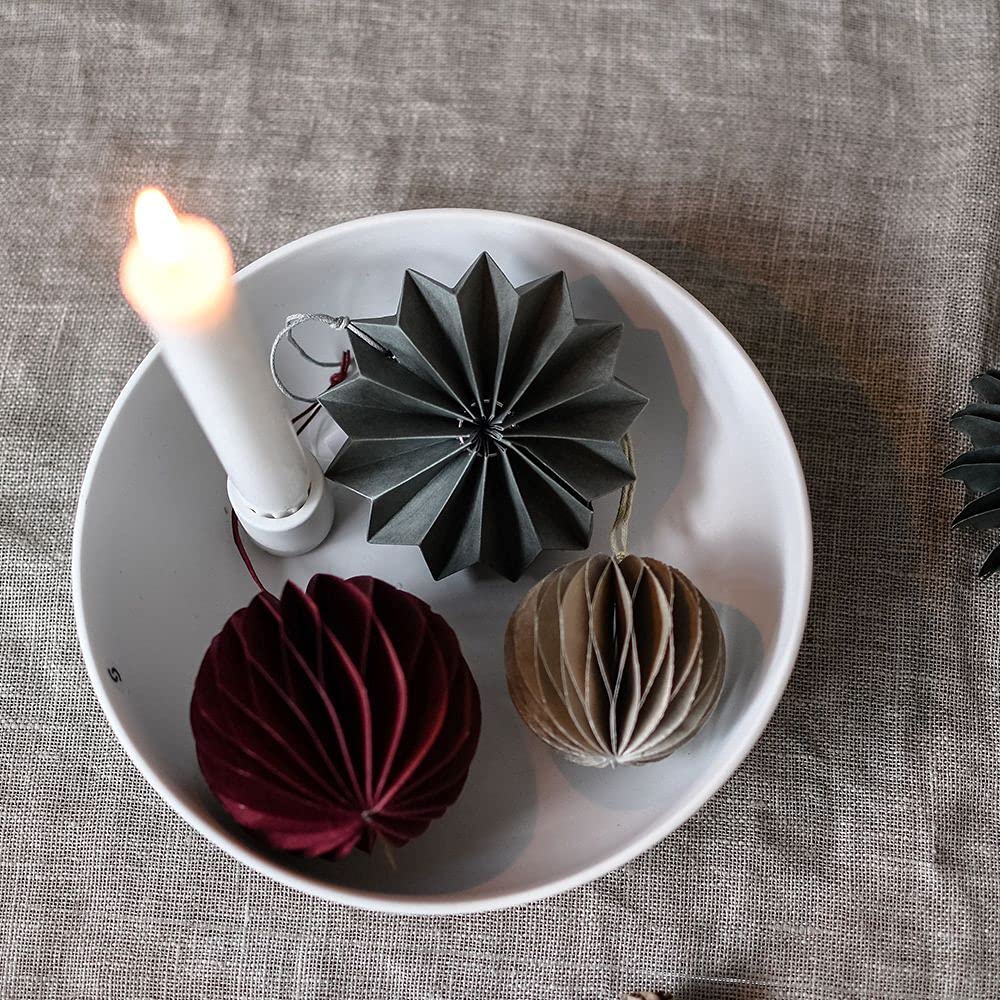 Свічник Storefactory Lidatorp XL Білий Кераміка H x W 26 x 7 см, фото №4