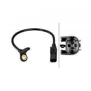 Датчик частоты вращения колеса HELLA 6PU 358 217-021 для MERCEDES-BENZ HITACHI, задний мост - Фото 1