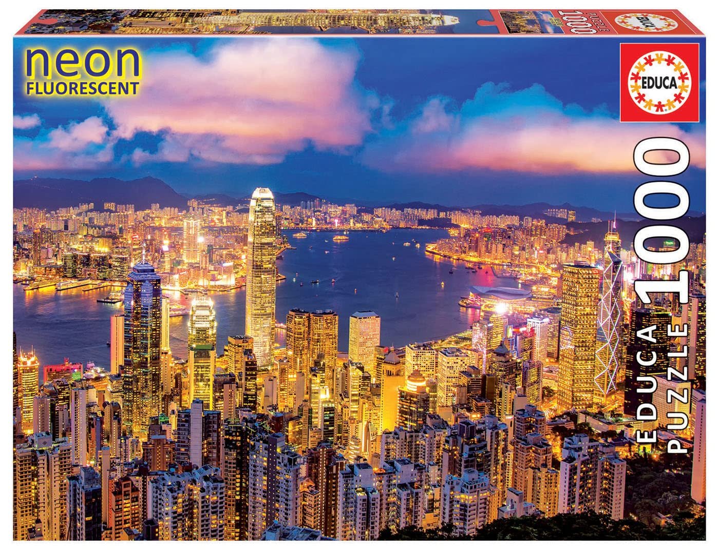 Пазл Educa 18462 Hong Kong Glow 1000 деталей светящийся в темноте, фото №1