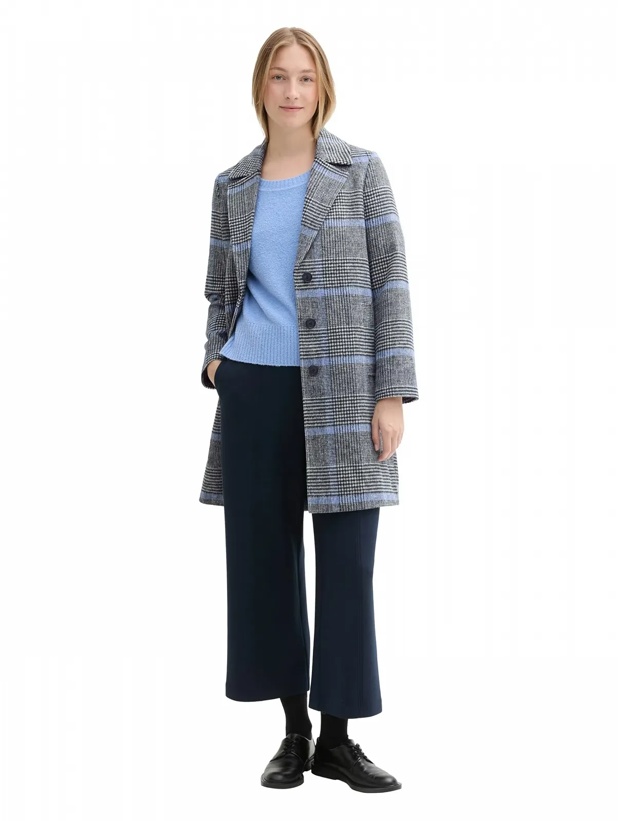 Пальто женское в клетку TOM TAILOR, фото №5