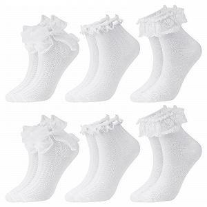 Носки с рюшами Женские, 6 пар - Фото 1