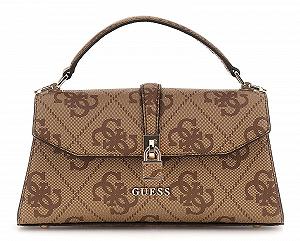 Сумка з верхньою ручкою GUESS Queensland Flap Latte Logo - Фото 1