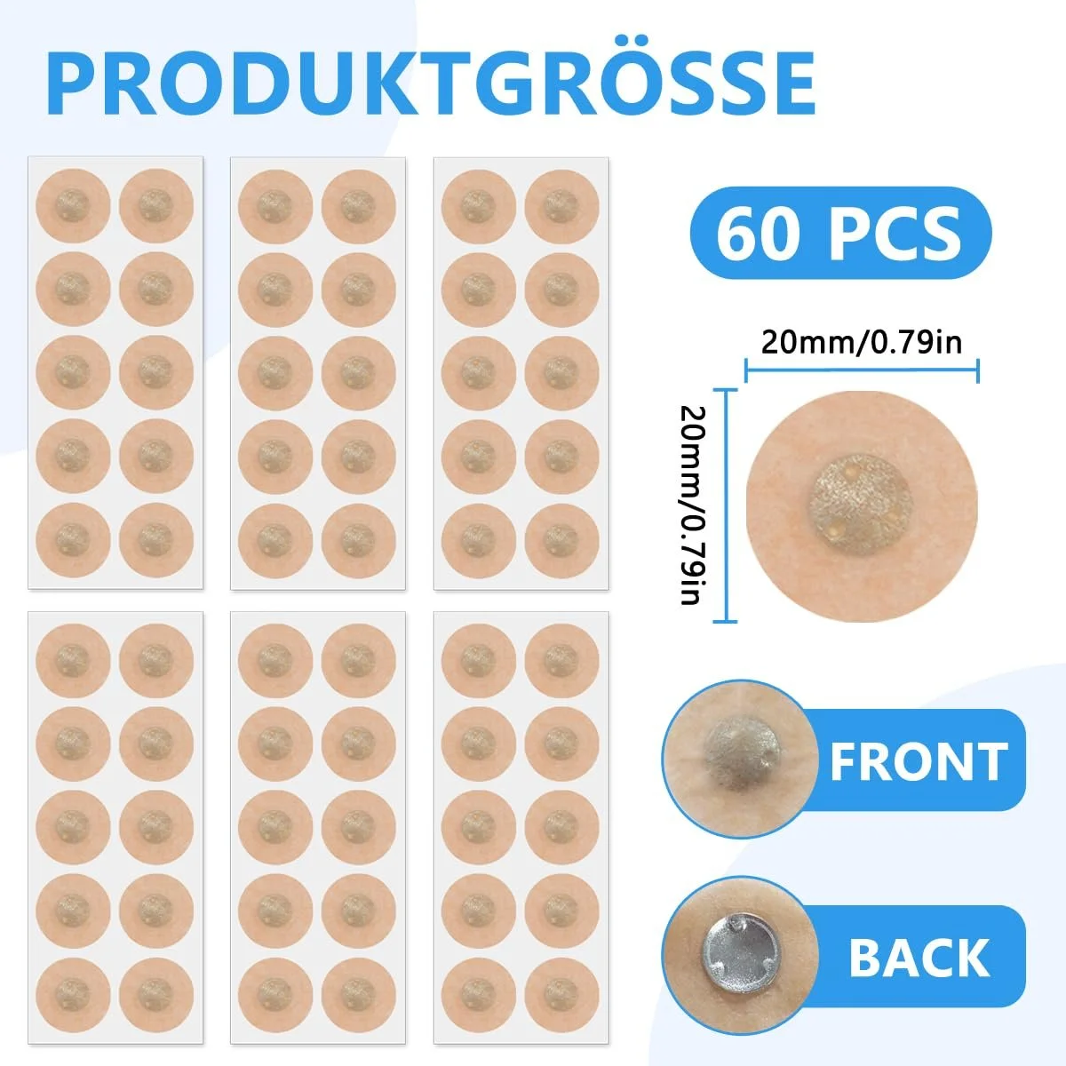 Пластирі на ніс магнітні проти хропіння, 60 шт, фото №4